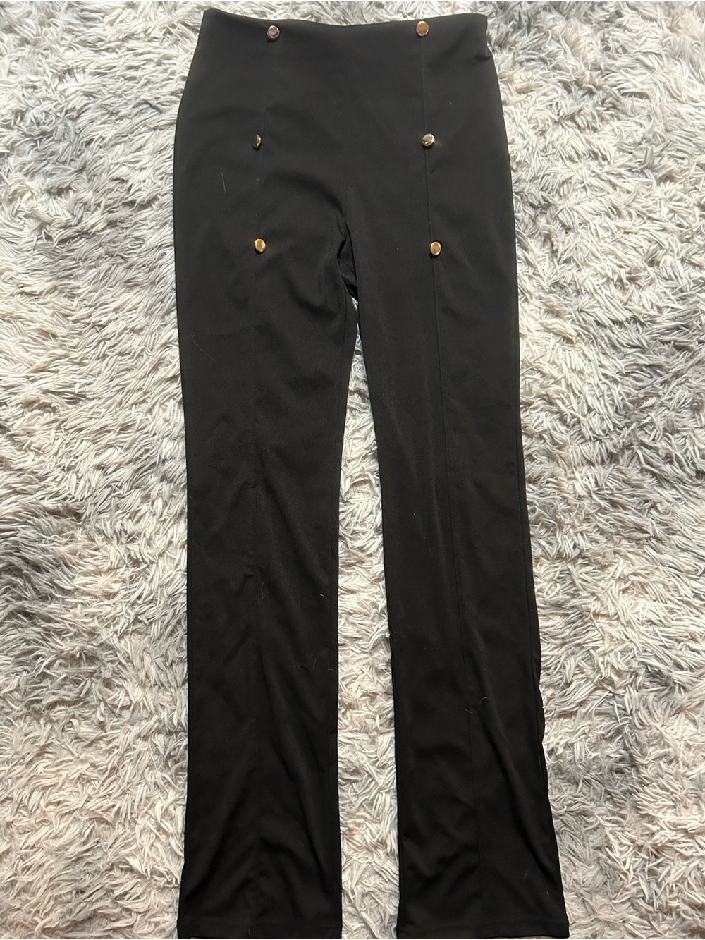 SHEIN Black Stretch Knit Top with Size Tag